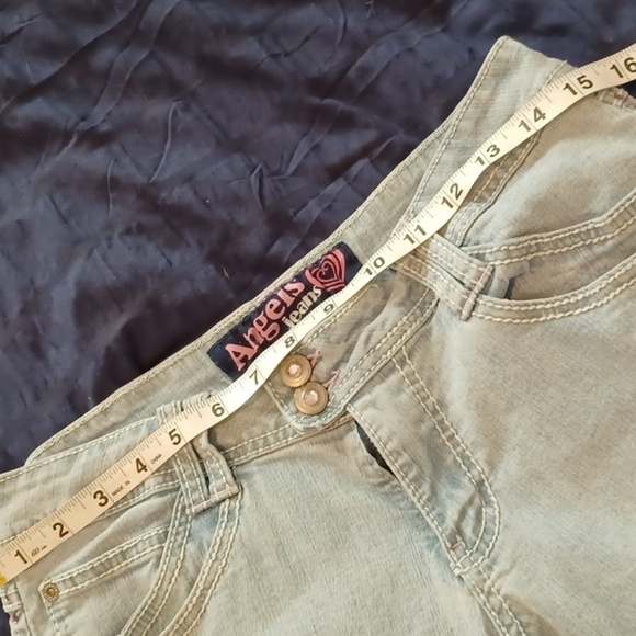 🏍Women's Light Blue Jeans With Pink Decor - Picture 13 of 16